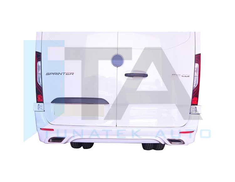 2019- Rear Bumper Cover - Double Exhaust