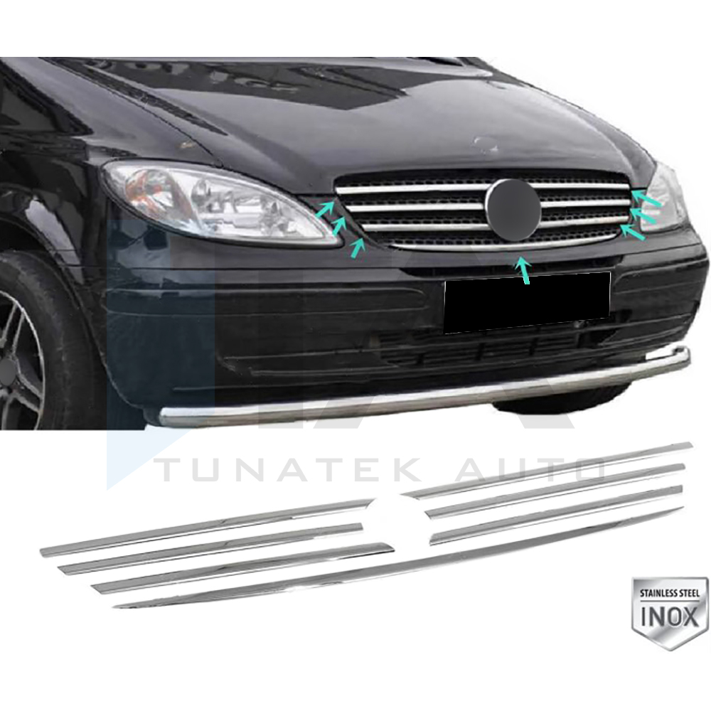 1996-2003 - Front Grille - 7 Pcs