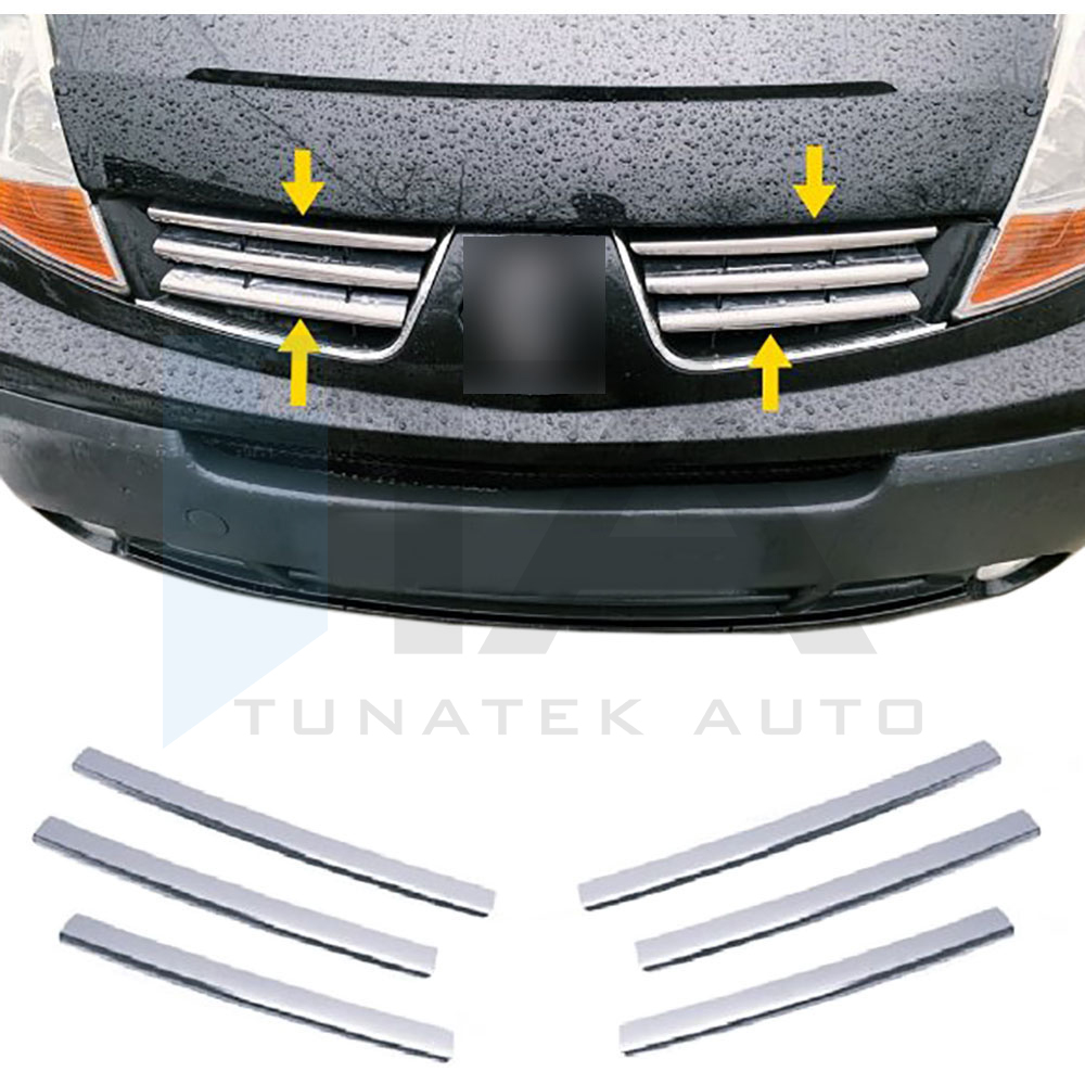 2010-2014 - Front Grille - 6 Pcs