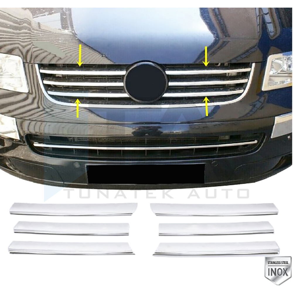 2003-2010 - Front Grille - 6 Pcs