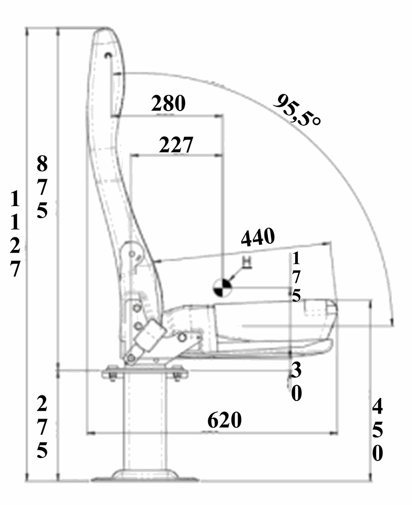 SWIVEL AMBULANCE SEAT