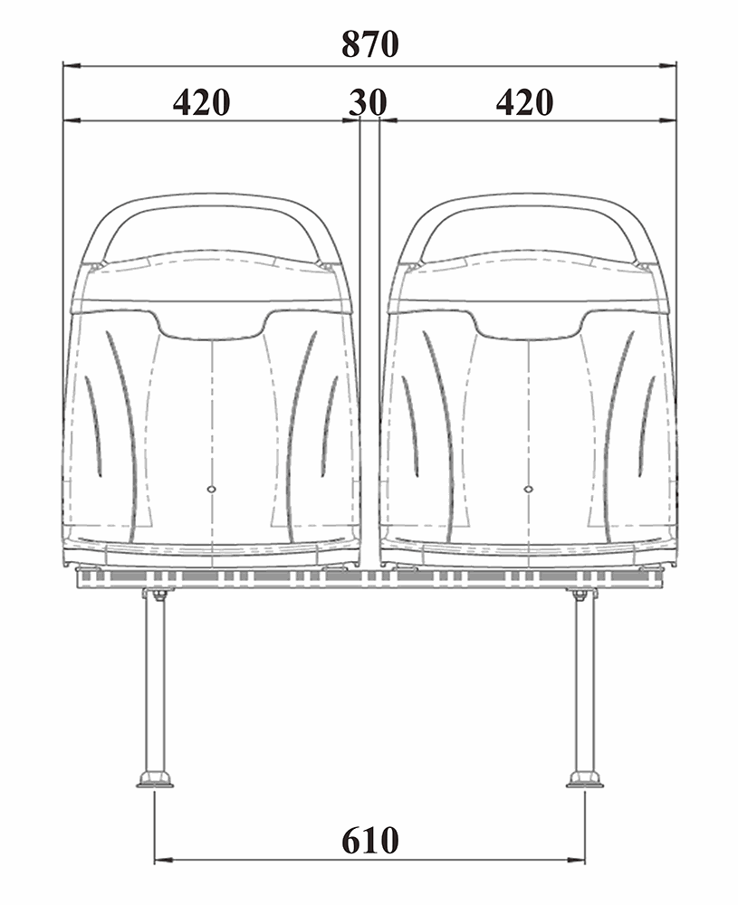 PUBLIC/CITY BUS SEAT