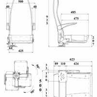 SWIVEL AMBULANCE SEAT