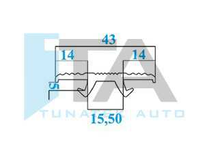 Seat Rail Filling Rubber