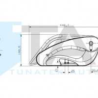 ARM REST WITH SIDE COVER CAP